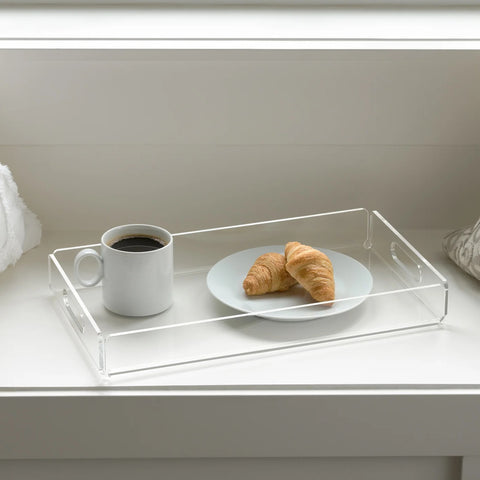 Lucite Acrylic 16.75 x 9.5" Rectangle Tray