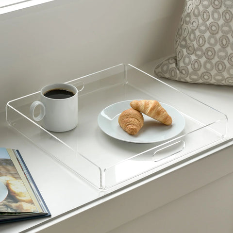 Lucite Acrylic 14 x 14" Square Tray