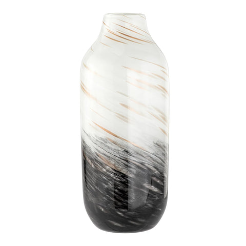 Galaxy Gold Swirl 13.5h" Glass Vase