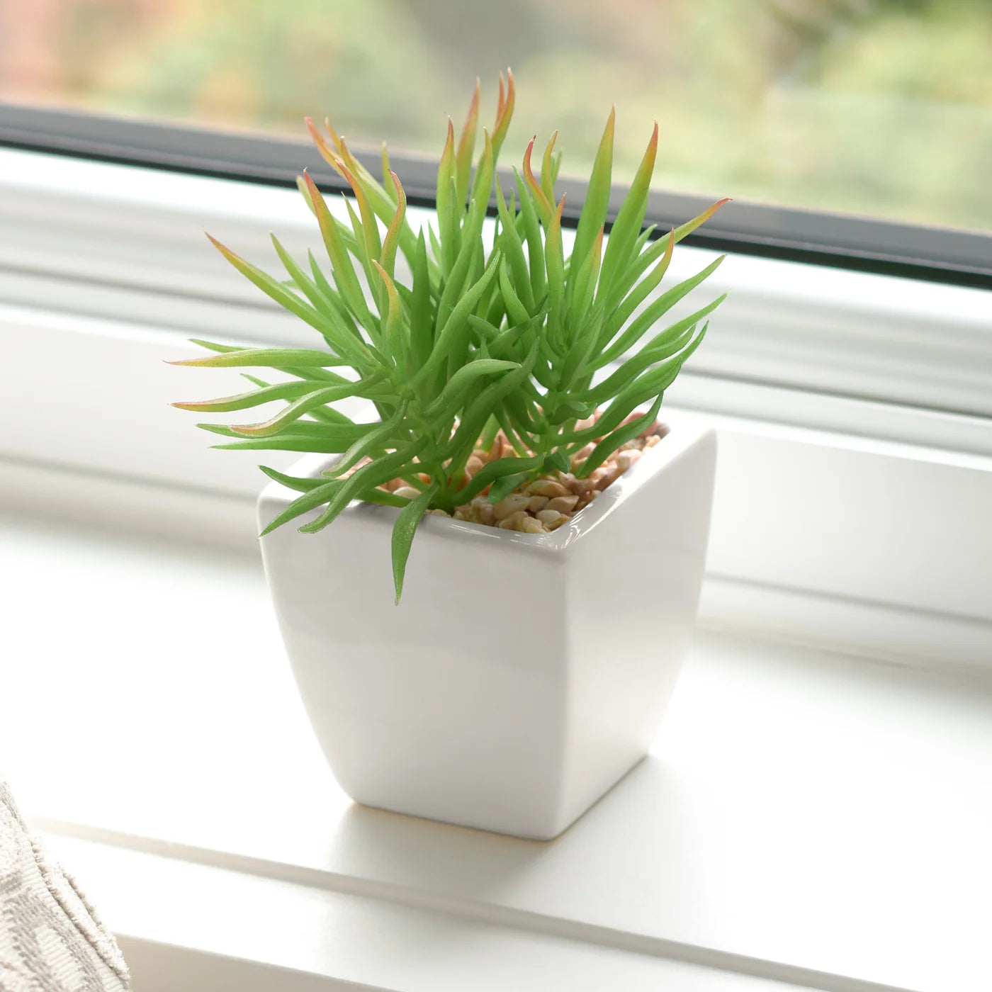succulent spiky Tapered Mini Faux Succulent Potted Plant