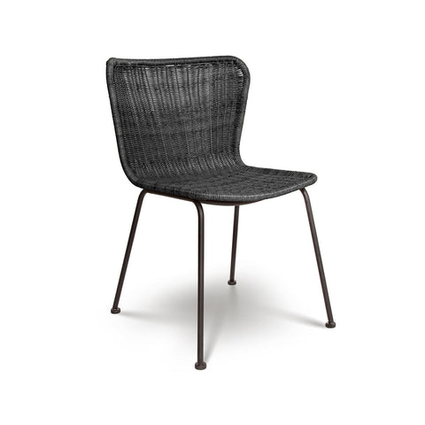 Calabria Wave Dining Chair – Black