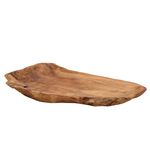 Costa Carved Wood 17.75L" Platter