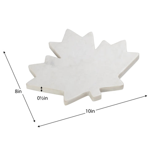 Marble Maple Leaf 10x8" Cheese Serving Board