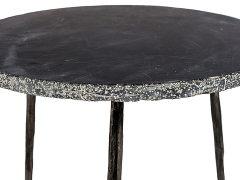 Kaii Tall End Marble Table - Black
