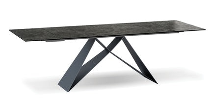 The W Slate Grey Extension Dining Table