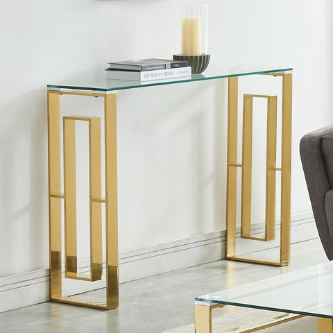 Eros Gold Console Table
