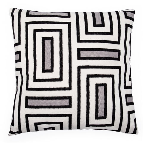 Quadrant Embroidered Cushion