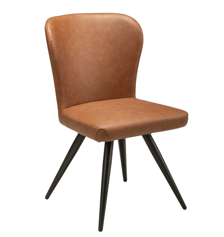 Janna Swivel Side Chair - Cognac