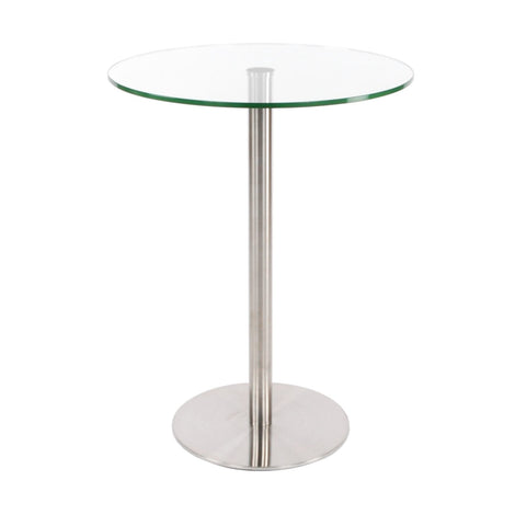 Aris 28" Glass Round Dining Table