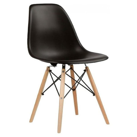 Eiffel Chair - Black / Wood Base