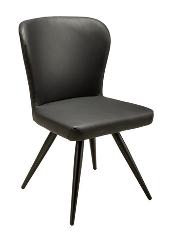 Janna Swivel Side Chair - Black