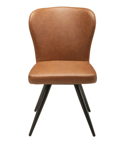 Janna Swivel Side Chair - Cognac