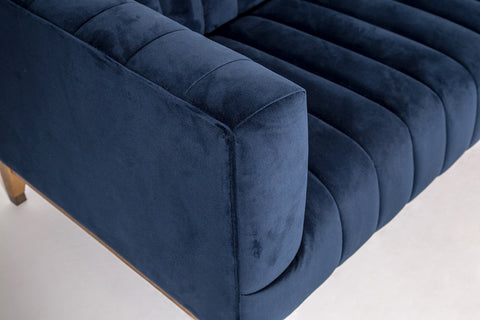 Jason Condo Sized Sofa – Ink Blue