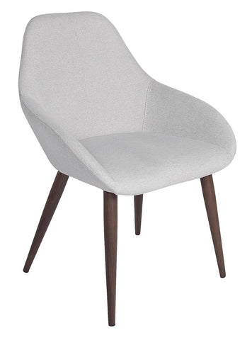 Tina Chair – Dove Grey / Walnut