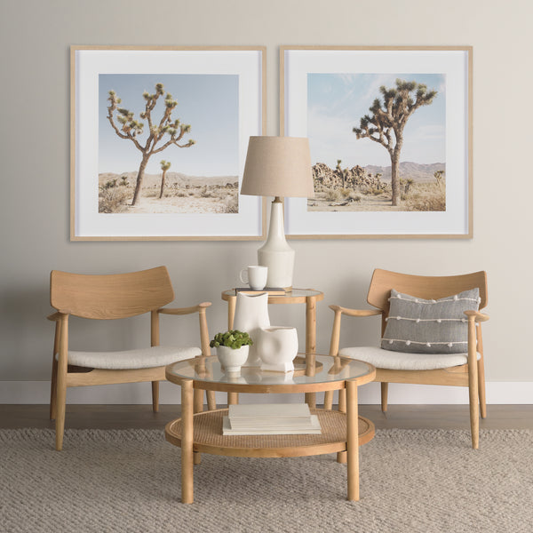 Weslyn Wood & Glass Coffee Table