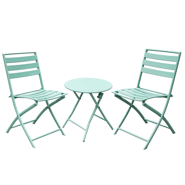 Metal Conversation Patio Set - Sage Green