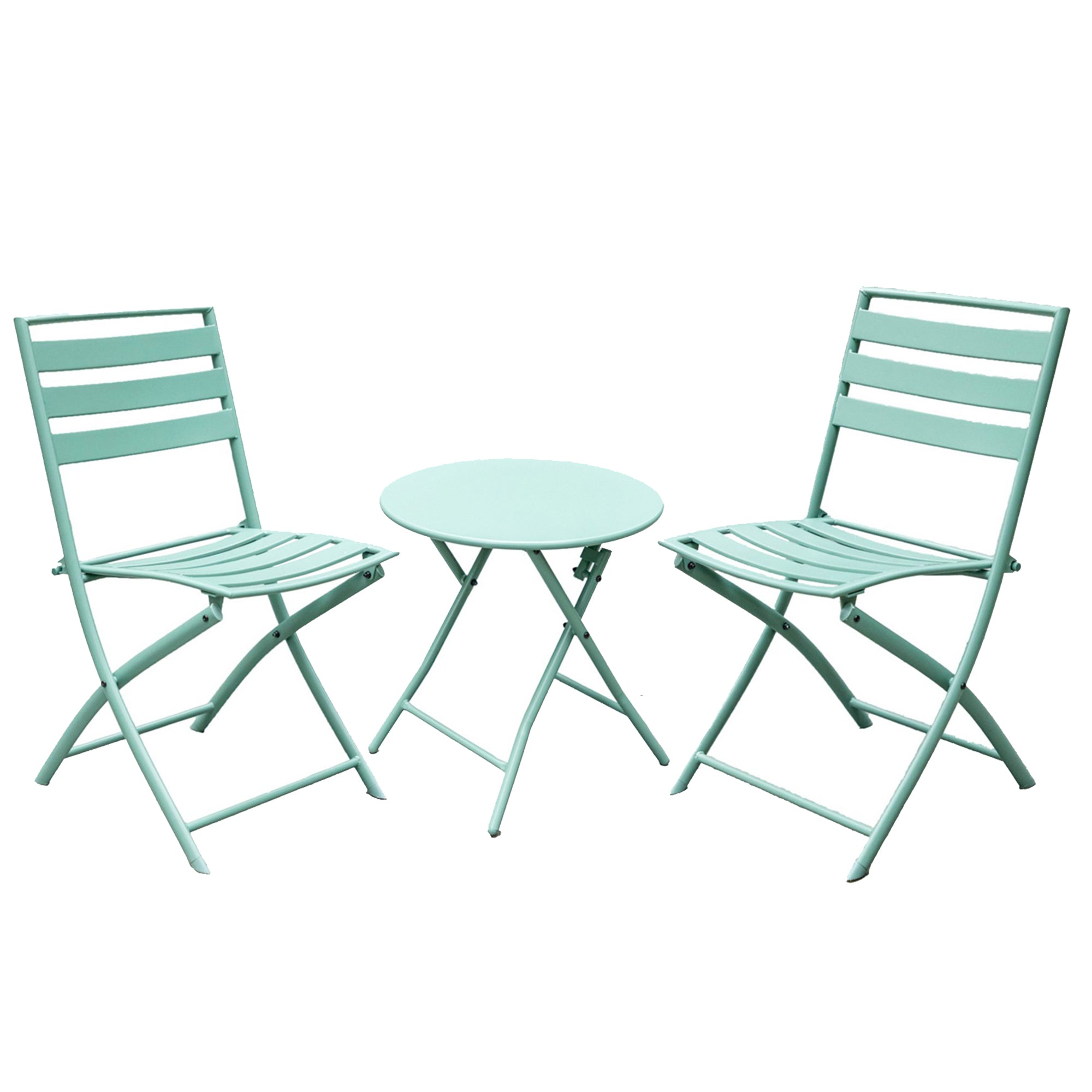 Metal Conversation Patio Set - Sage Green