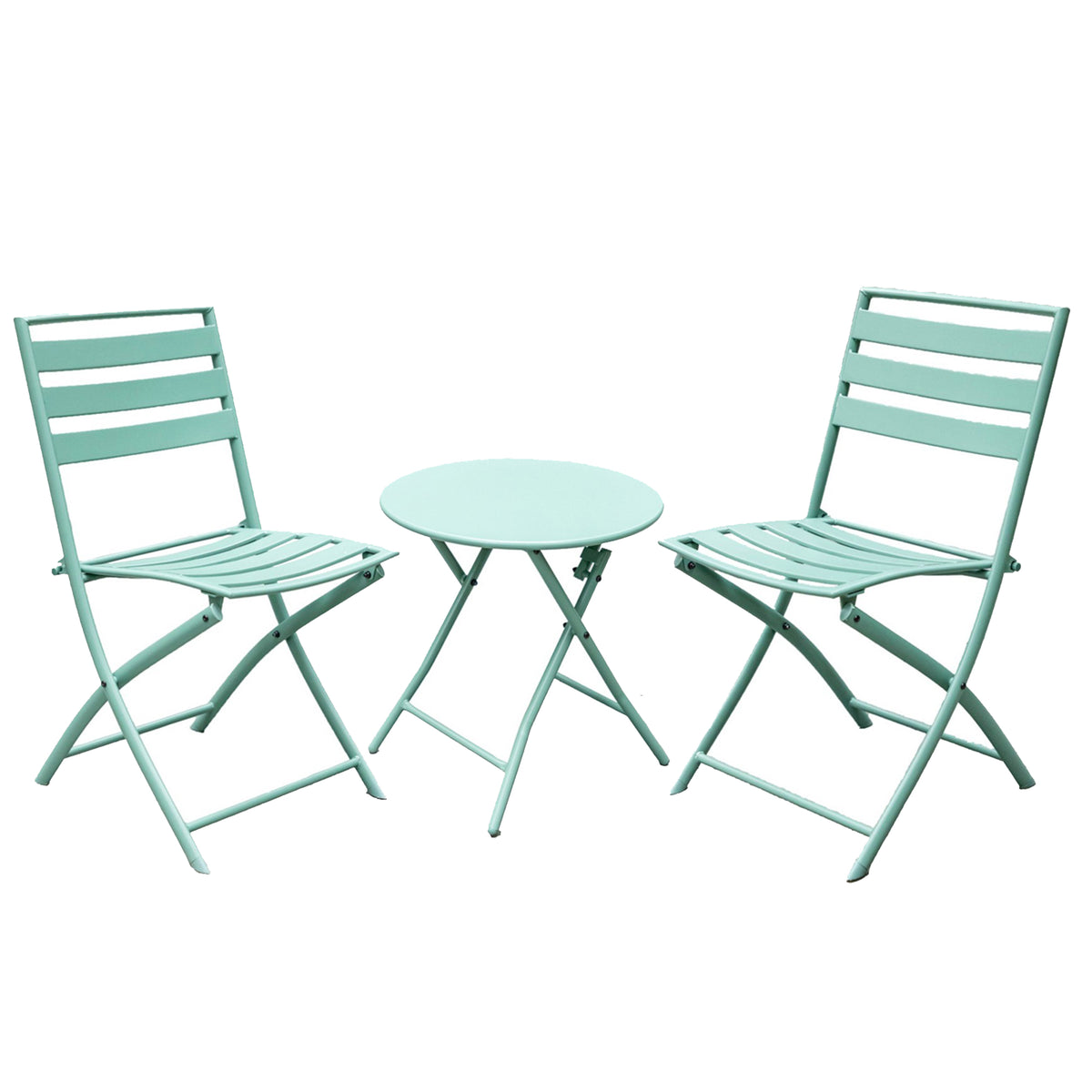 Metal Conversation Patio Set - Sage Green