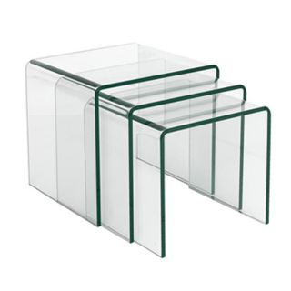Curvo Glass Nesting End Tables