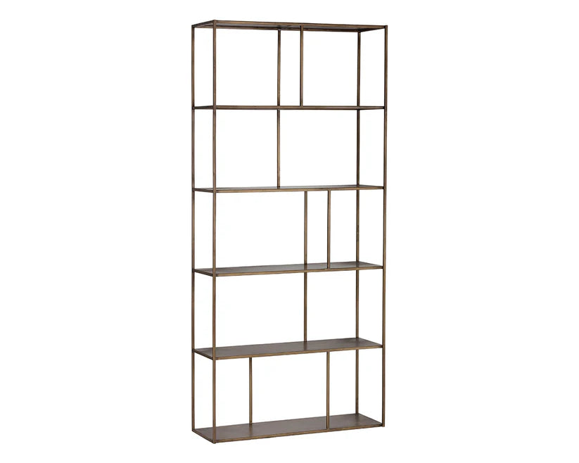Paris Bookcase - Large - Antique Brass