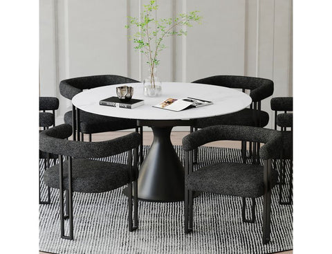 Goddess Round Dining Table with Extension