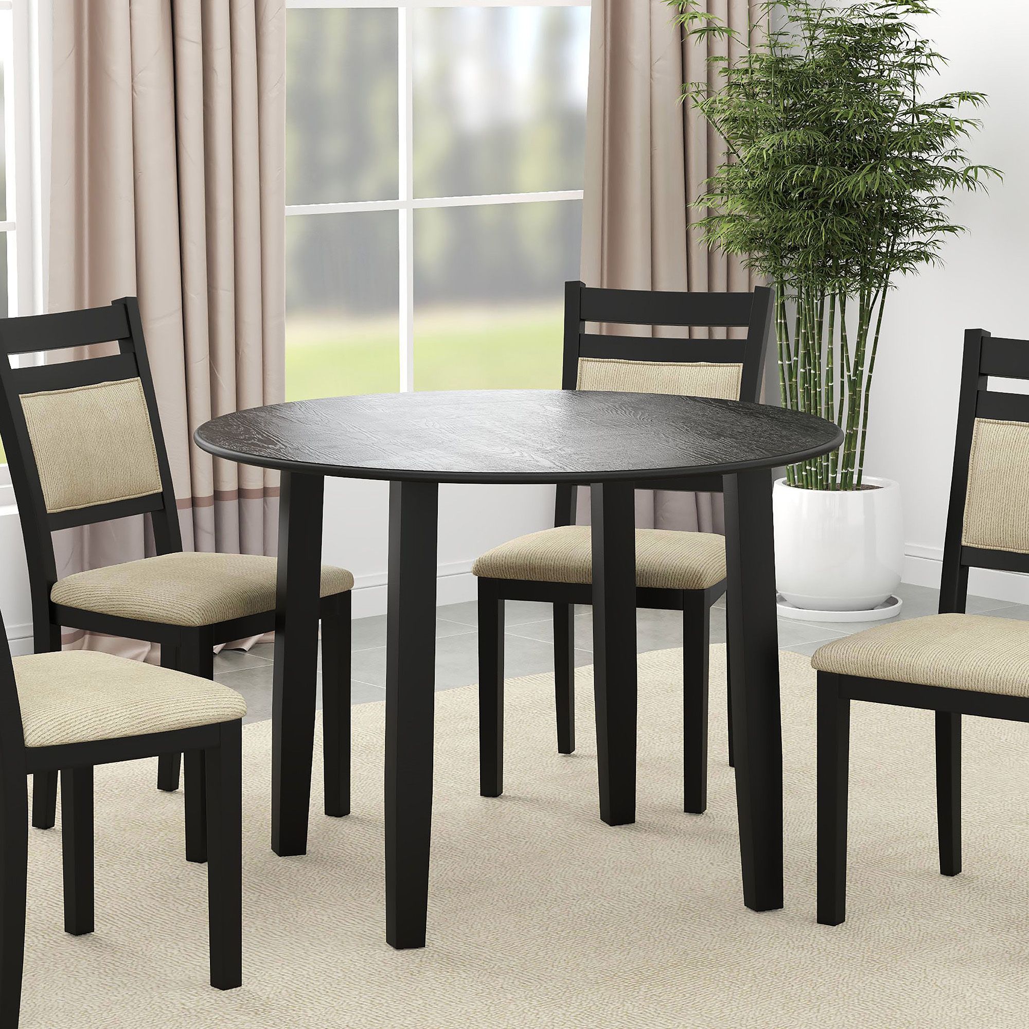 Odin Round Drop-Leaf Dining Table, 42