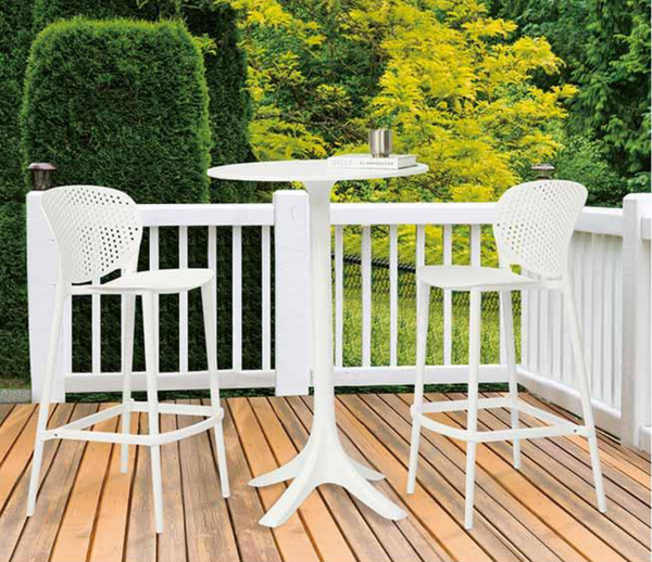 Clyde Counter Stool - White