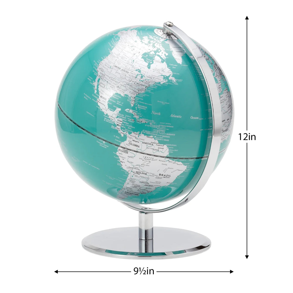 Latitude World Globe - Teal – Briers Home Furnishings