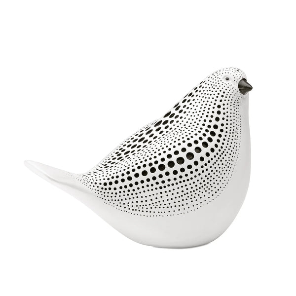 Debossed Dotted Sitting Bird
