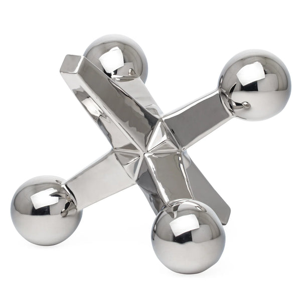 Jack Ceramic Decor Sculpture - Silver