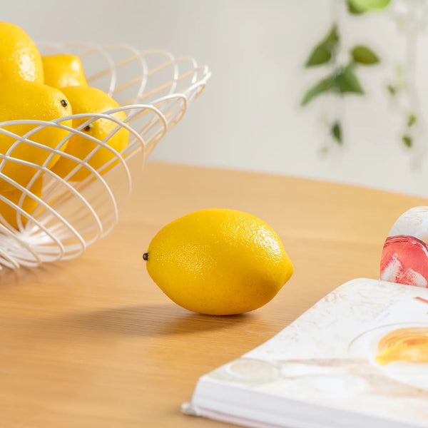 Orchard 8 Piece Faux Fruit Decor Set - Lemons