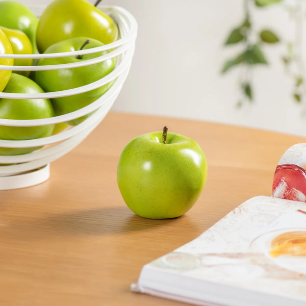 Orchard 8 Piece Faux Fruit Decor Set - Green Apples