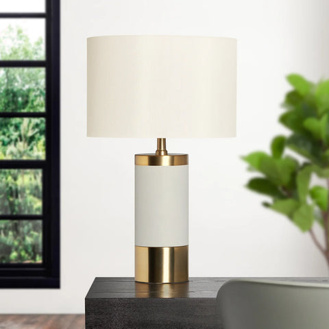 Loris Column Brass / Cement Table Lamp