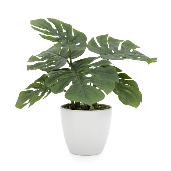 Villa 4.5d" Faux Potted 10" Plant - Monstera