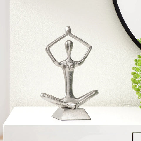 Zen Yoga Aluminum Decor Sculpture - Arms Up