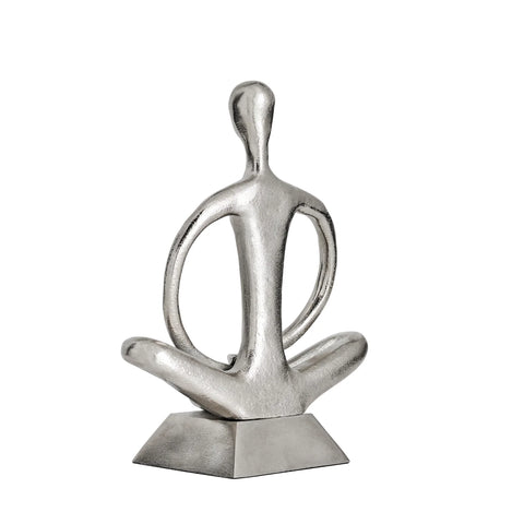 Zen Yoga Aluminum Decor Sculpture - Arms Down