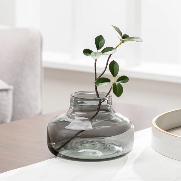 Beau Mini Bottle 4h" Wide Glass Vase