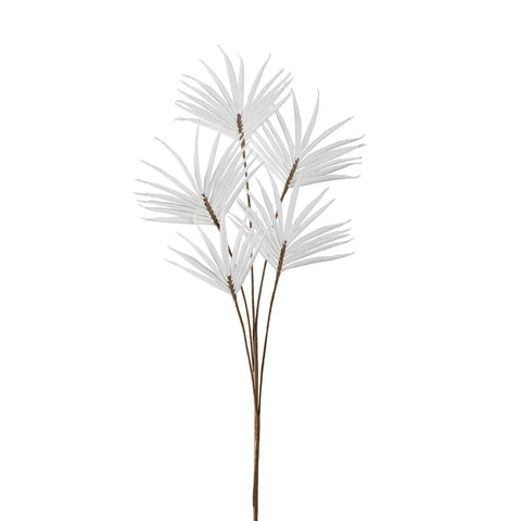 Desert Five Bloom Fan Flower 43" Stem - White