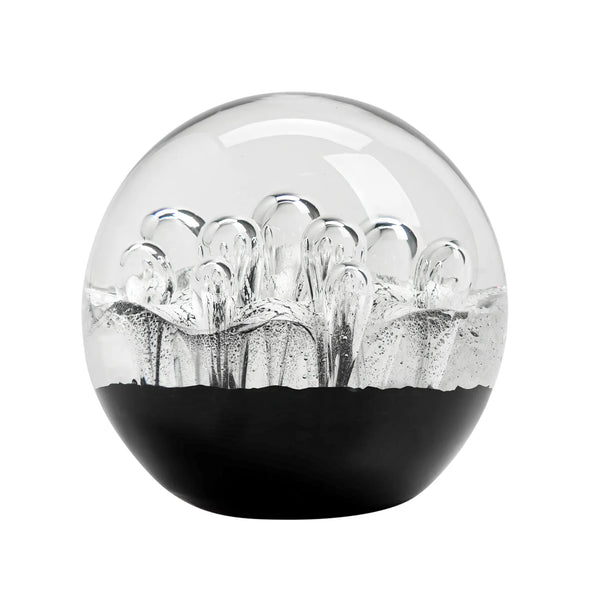Black & White Bubble Glass Ball 3