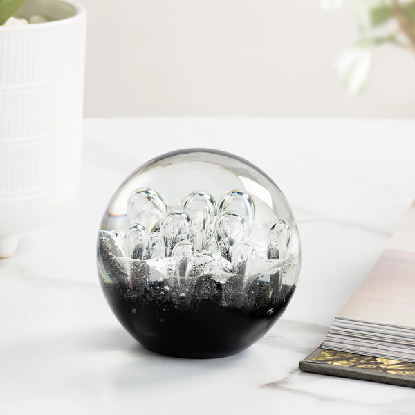 Black & White Bubble Glass Ball 3