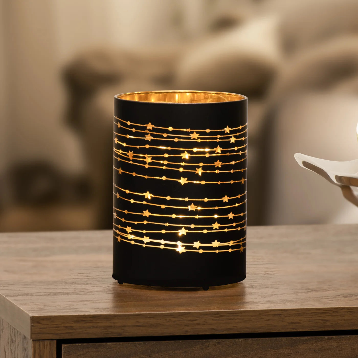 Silhouette Star Design Black Glass 3.5x5