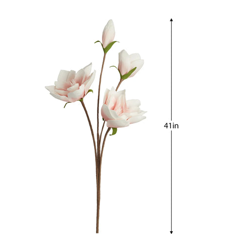 Desert Four Bloom Magnolia 41" Stem - Pink
