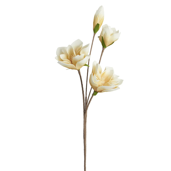 Desert Four Bloom Magnolia 41" Stem - Yellow