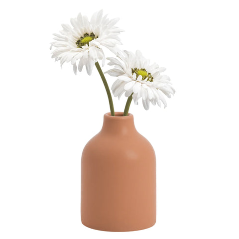 Komi 5.5h" Ceramic Bottle Vase - Terracotta