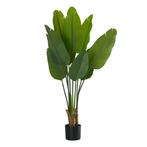 Banana Leaf Tree 47h" Potted Faux Plant