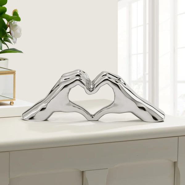 Love Gesture Hand 12L” Ceramic Decor Sculpture
