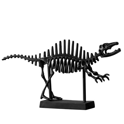 Dinosaur Black Aluminum 12h" Gallery Decor Sculpture