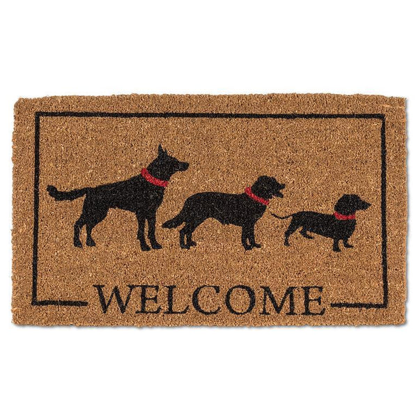 Dog Silhouette Welcome Doormat