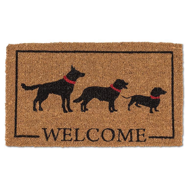 Dog Silhouette Welcome Doormat