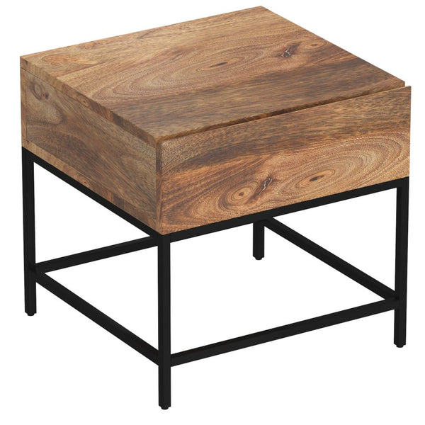 Burnaby Accent Table - Natural Burnt